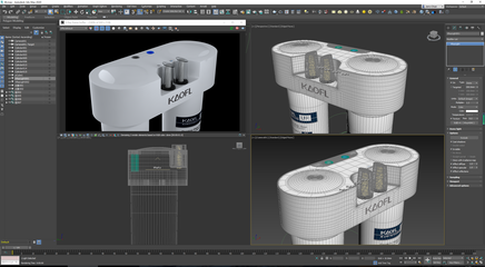 3ds Max V-Ray4.2净水器产品渲染 从模型设计到高质感效果图的全流程解析
